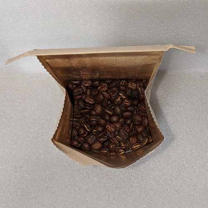 1/2 lb Kraft Window Bags for Roasted Coffee