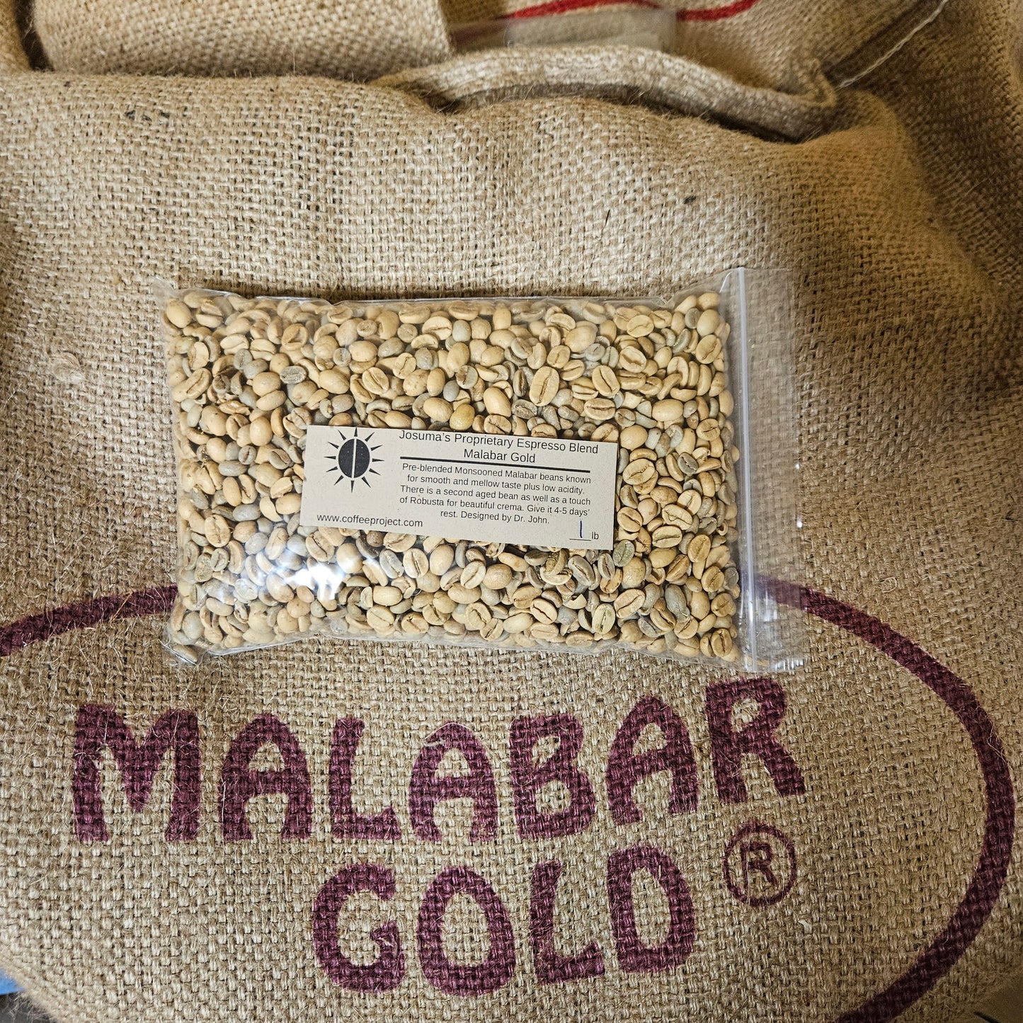 Josuma's Proprietary Espresso Blend Malabar Gold®